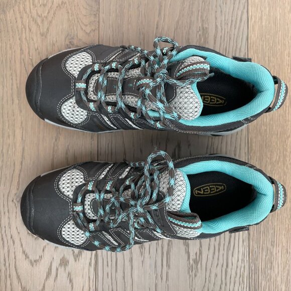 Keen Dry Waterproof Outdoor Hiking Lace Up Rugged Lightweight Shoes Blk Gry Sz 6 - Picture 13 of 13